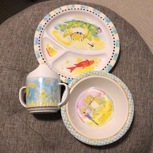 Mackenzie Childs Toddler Dinnerware Set - Frog